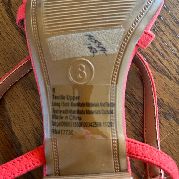 A new day orange sandal 8 women’s - Picture 3 of 5